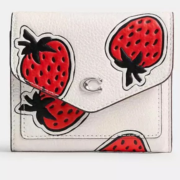 Authentic Wyn Small Wallet With Strawberry Print - Picture 3 of 3